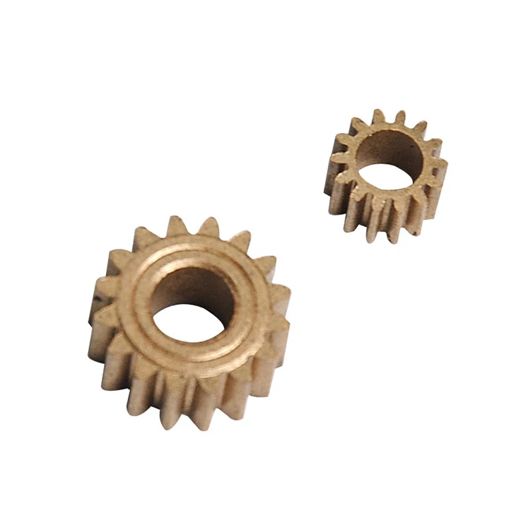 High performance powder metallurgy tubular motor adjusting gear, copper and iron material processing