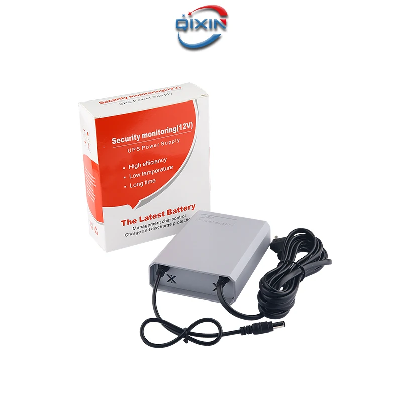 Mini 12V/2A UPS with LED Display Single-Phase Power Supply for CCTV Camera and WiFi Router 60Hz External Battery