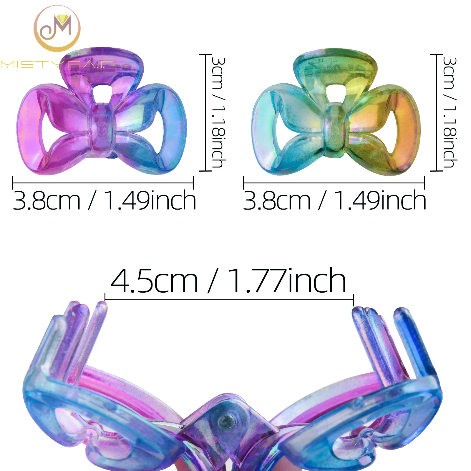 Детская разноцветная плетеная заколка в европейском и американском стиле разноцветная маленькая пластиковая полая заколка в форме банта