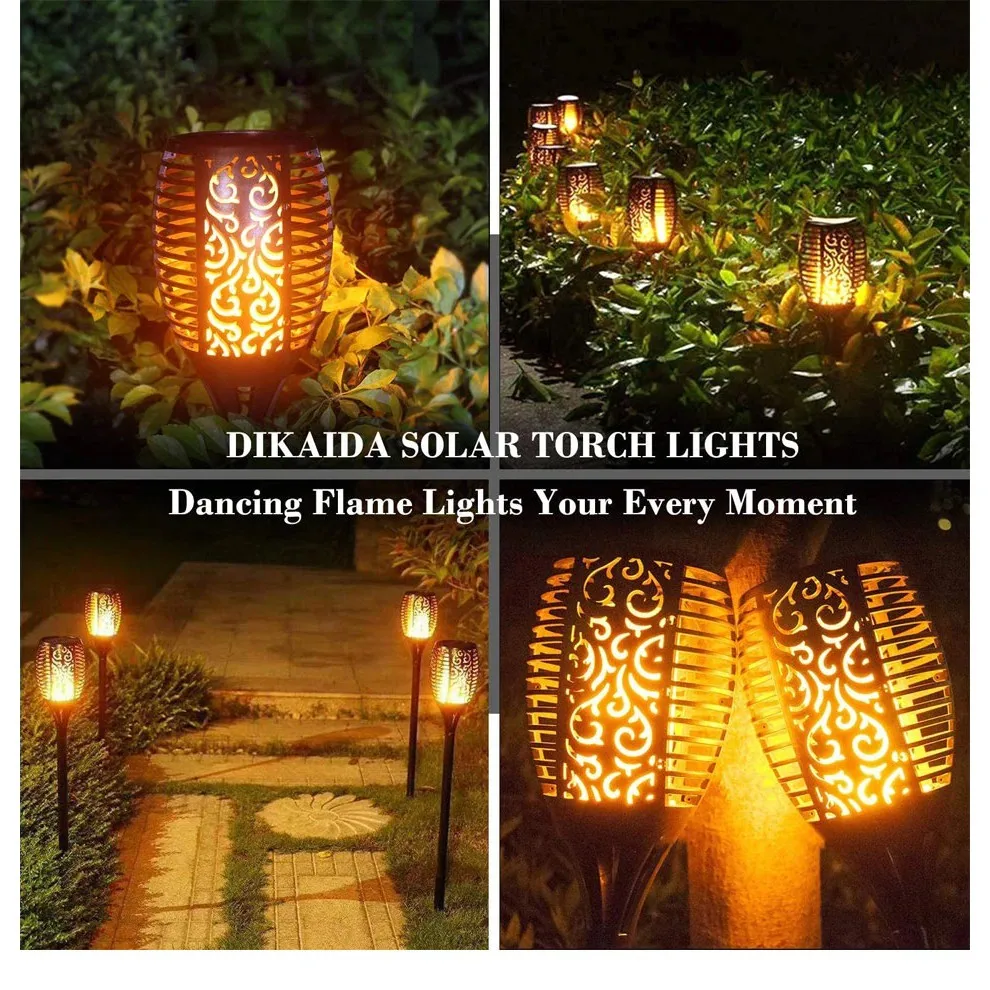 New Pattern Ip65 Waterproof Flashing Dance False Torch Led Outdoor Decorative Landscape Light Garden Torch Lamp Lawn Lamp