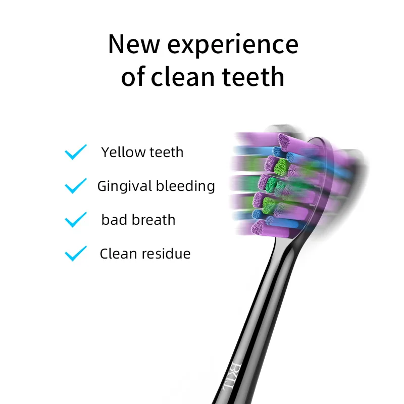 China Manufacturer Ultrasonic Rotating Electric Toothbrush UV Case Soft Bristle Deep Cleaning Wireless Charge Toothbrush