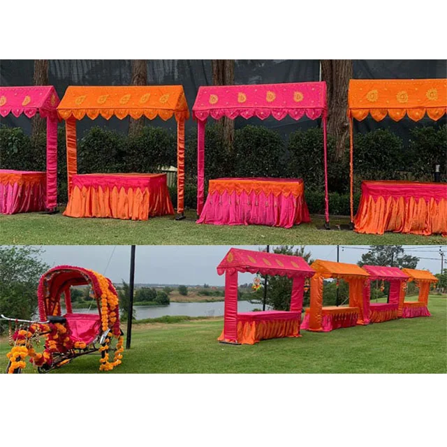 Indian Wedding Food Stall Canopy Decoration Latest Wedding Food Stall Decoration  Wedding Decorated Food Stall Canopy