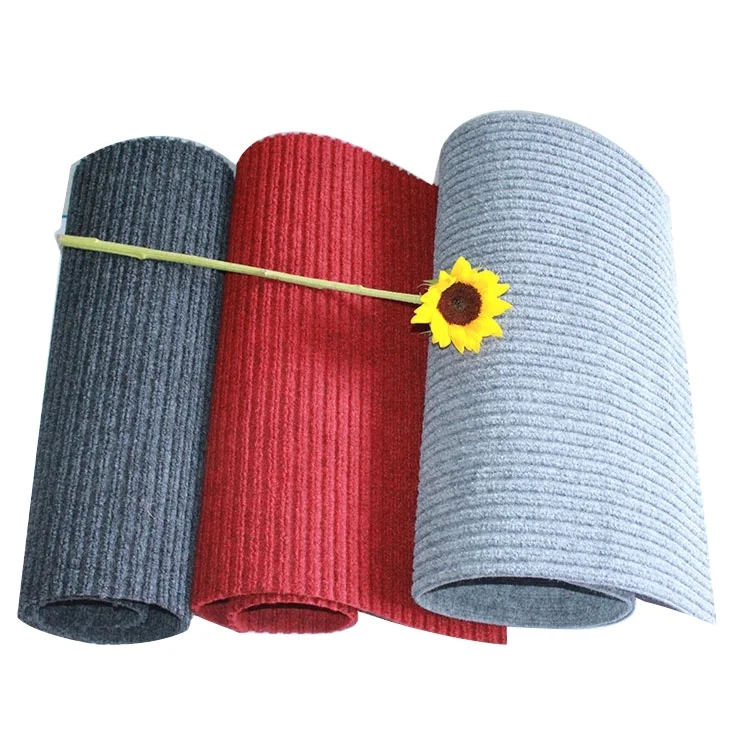 Нетканый игольчатый выставочный ковер ребристый популярный на рынке