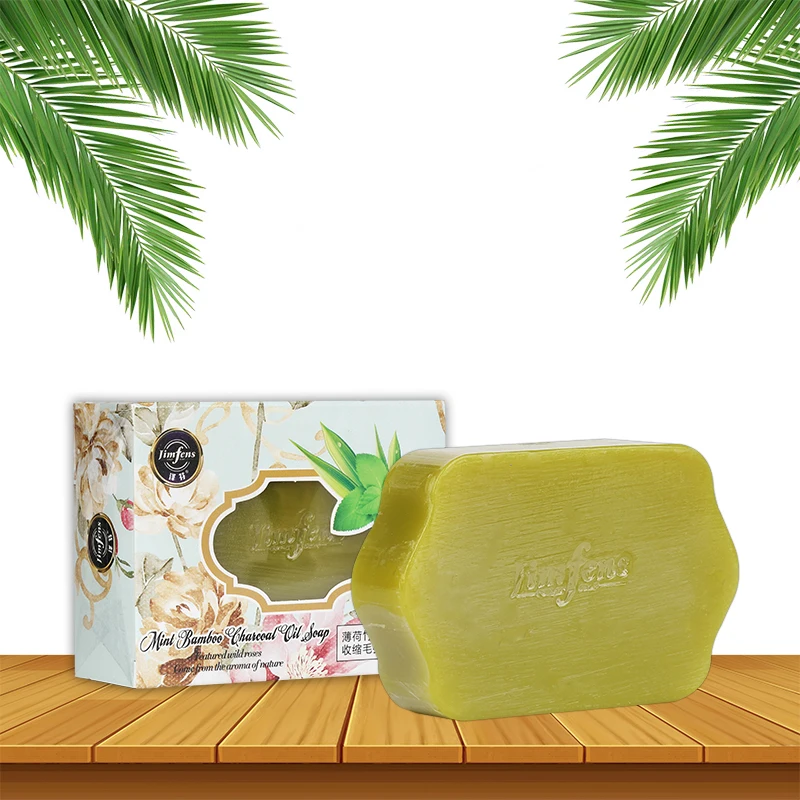 100G Wholesale OEM  Peppermint Essential Oil Soap Glycerin Vegan Flower Scented Natural Flavors Beauty Soap For Glowing Skin