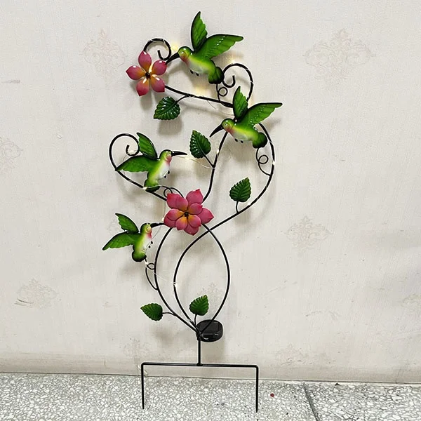 Iron Plant Support Garden Stakes  Metal Garden Stick Ornaments for Indoor Outdoor Patio Balcony Lawn