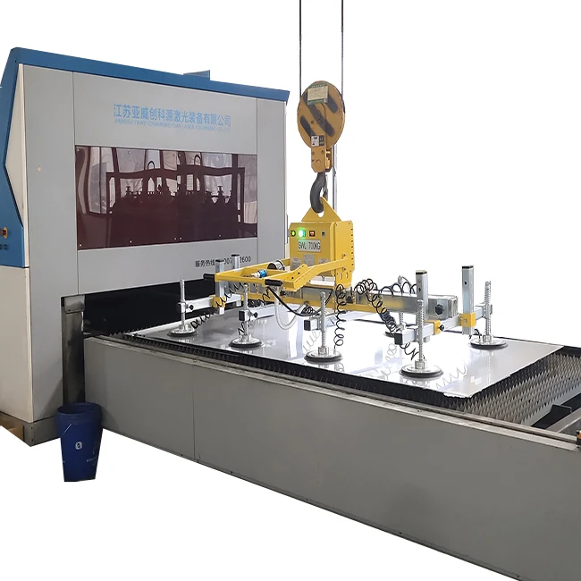 Sheet vacuum suction cup spreader lifter for sheet metal