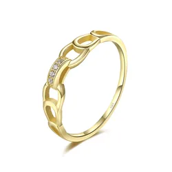 925 Sterling Silver Japanese Exquisite Hollow Zircon Round Ring Women Noble Elegant Wedding Jewelry