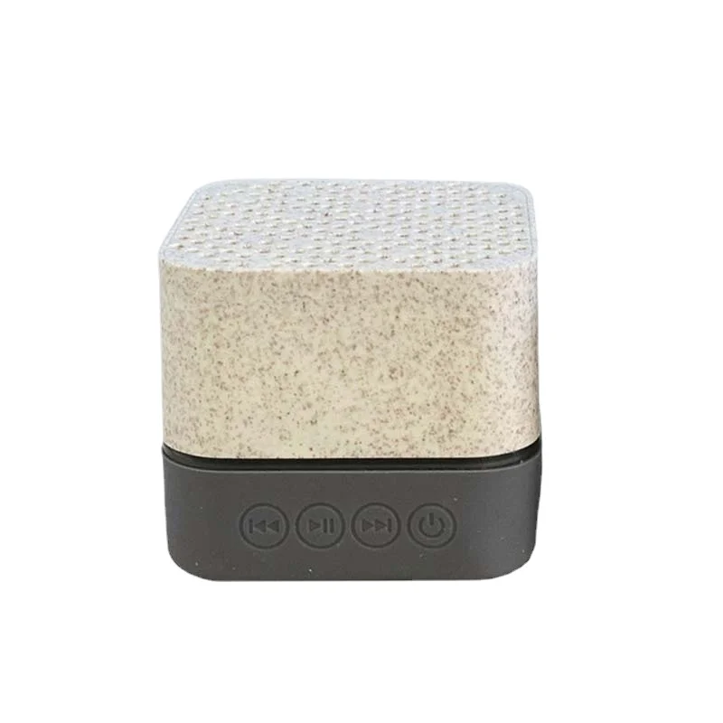 2023 Best Eco-friendly Smart Wheat Straw Wireless Speaker Outdoor Portable Mini Speaker Promotional Gift Bluetooth Speaker