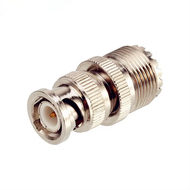 Walkie Talkie RF BNC Male to UHF Female PL259 Jack Connector Antenna Adapter