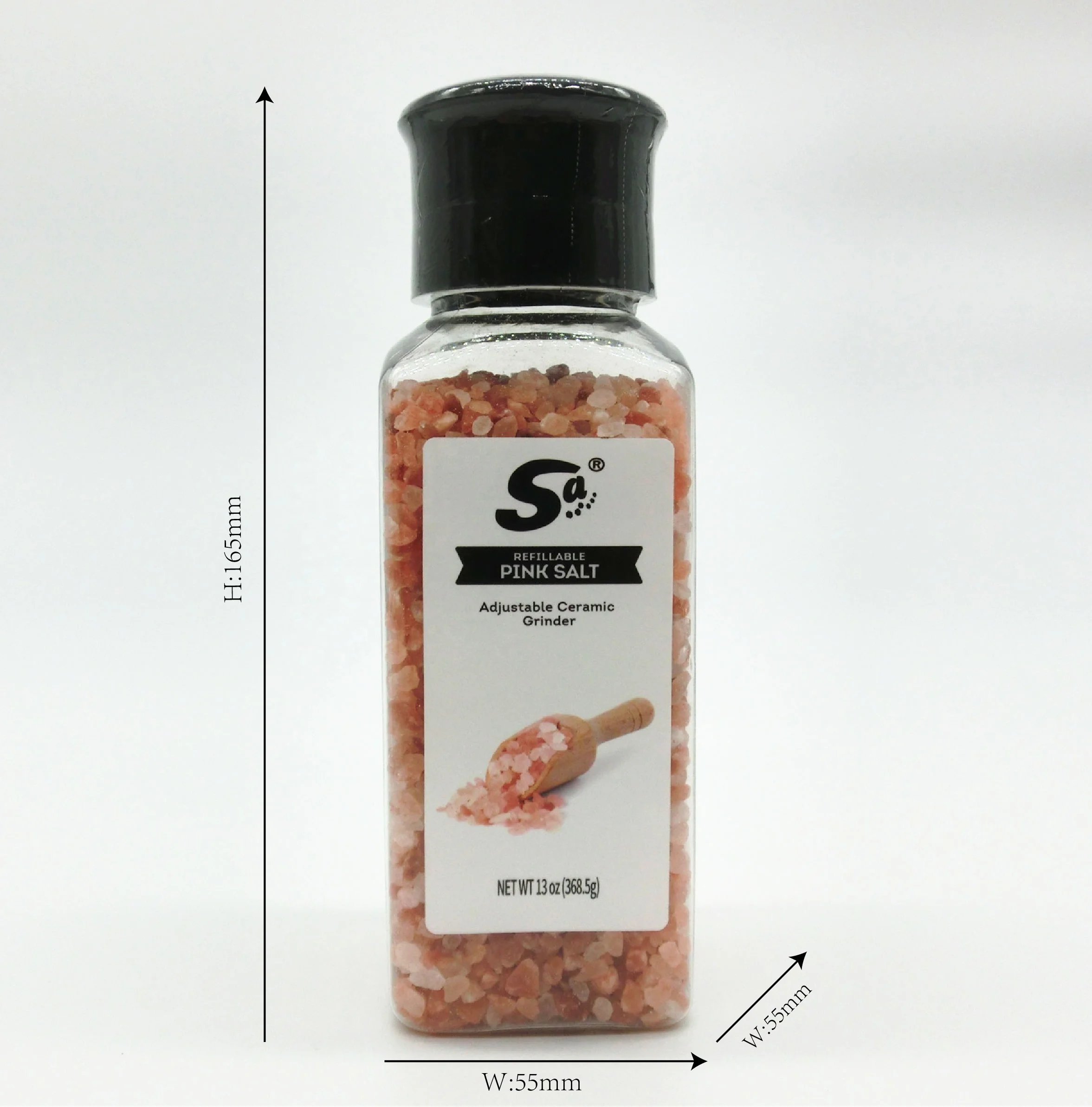 HIMALAYAN PINK SALT GRINDER 368.5 G