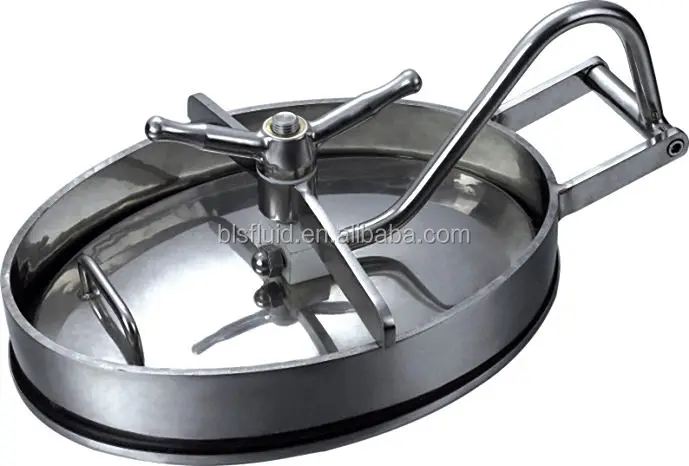 BLS stainless steel 500mm stainless steel round manhole cover for tank