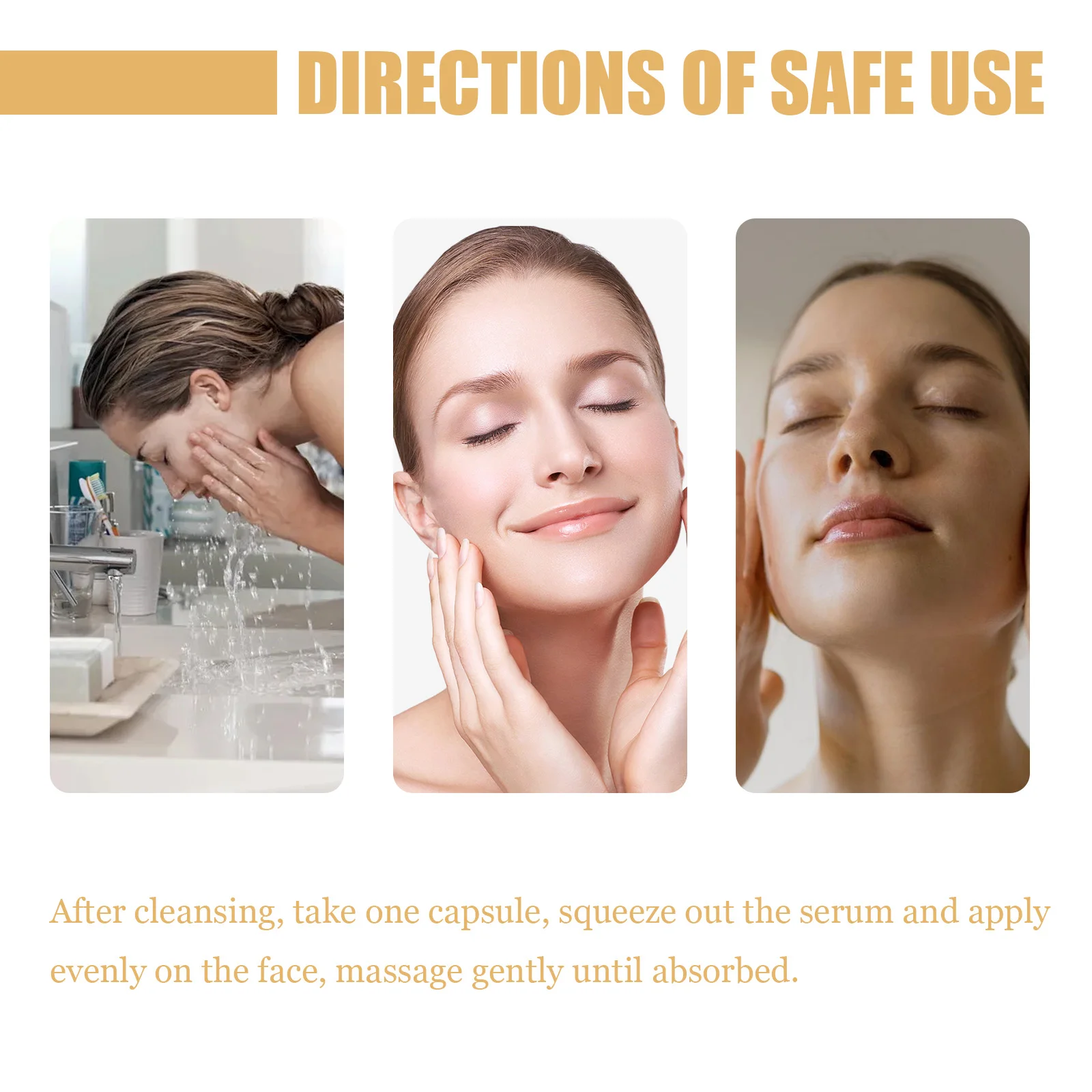 Fullerene Placenta Facial essence Capsule Moisturizing and Nourishing Skin Keep Young and Bright Facial essence Capsule