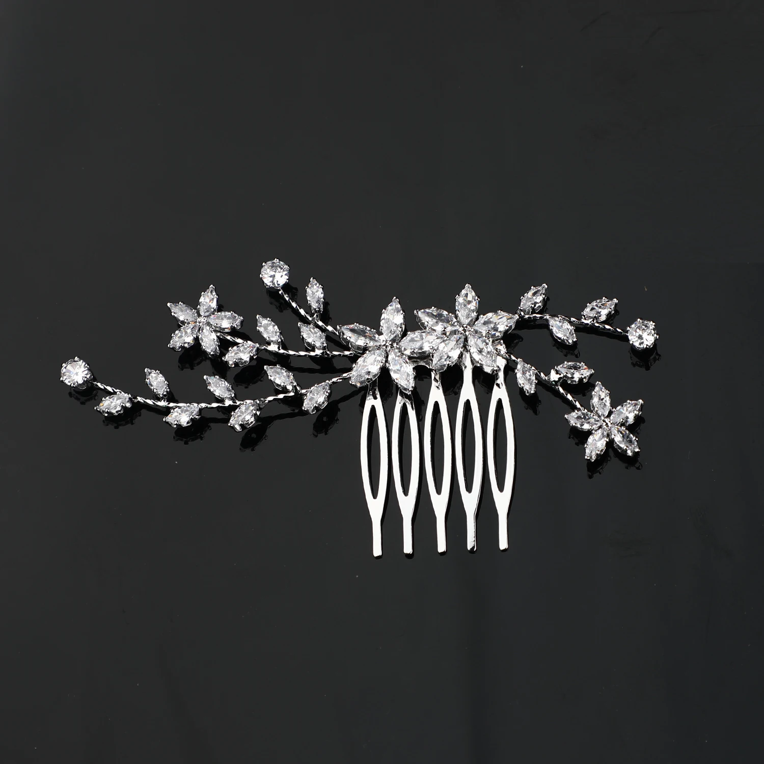 handmade high quality zircon wedding bride hair accessories bridal hair combs
