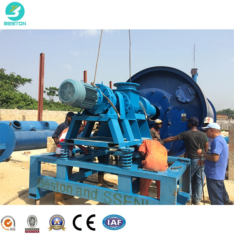 Beston Group mini pyrolysis machine for tyre pyrolysis to fuel oil plant