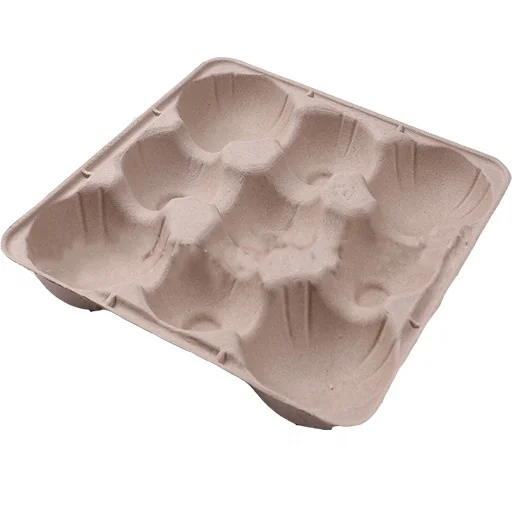 Sustainable Paper Pulp Molded Fruit Tray Insert Vegetable Box Packaging
