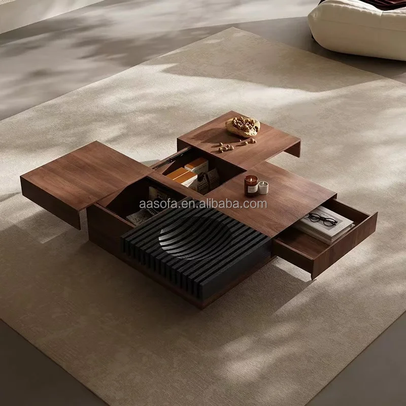 New classic contemporary european style coffee table globe sole design paint wooden mobile table furniture for salon in turkey