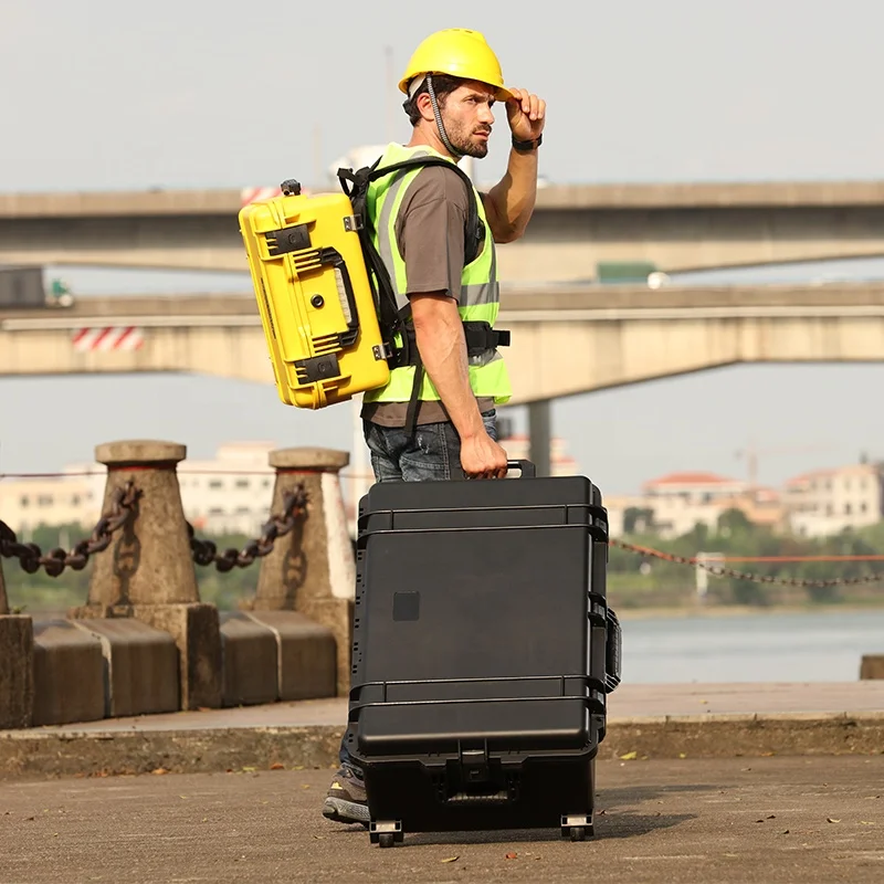 217X Waterproof Shockproof Rugged Rolling equipment case Heavy Duty Tool Box DJ Flight Case with Wheels