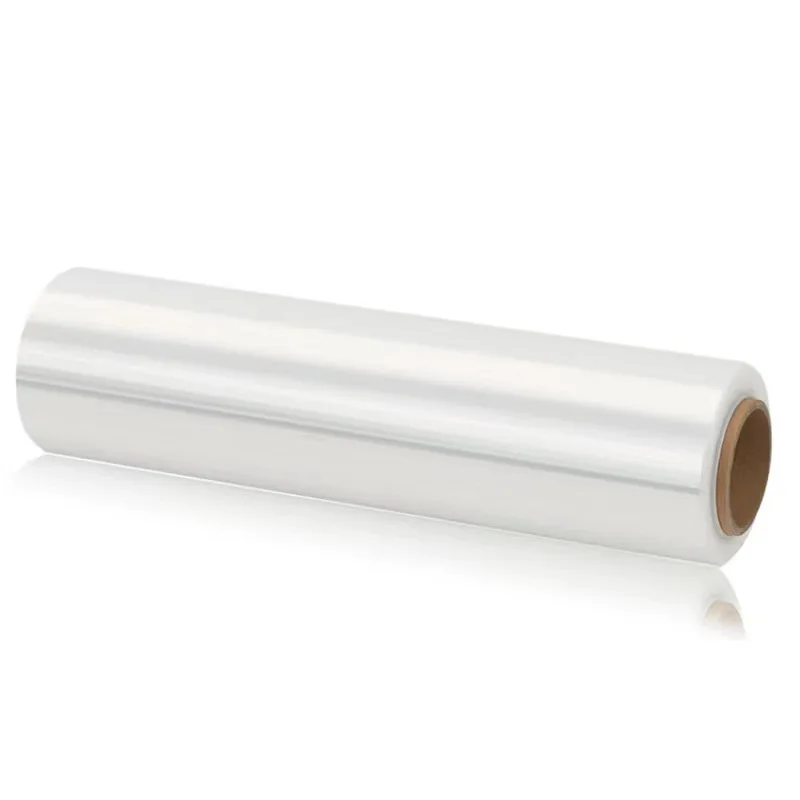 plastik film stretch wrapping roll adhesive tape shrink wrap film virgin roll 50cm
