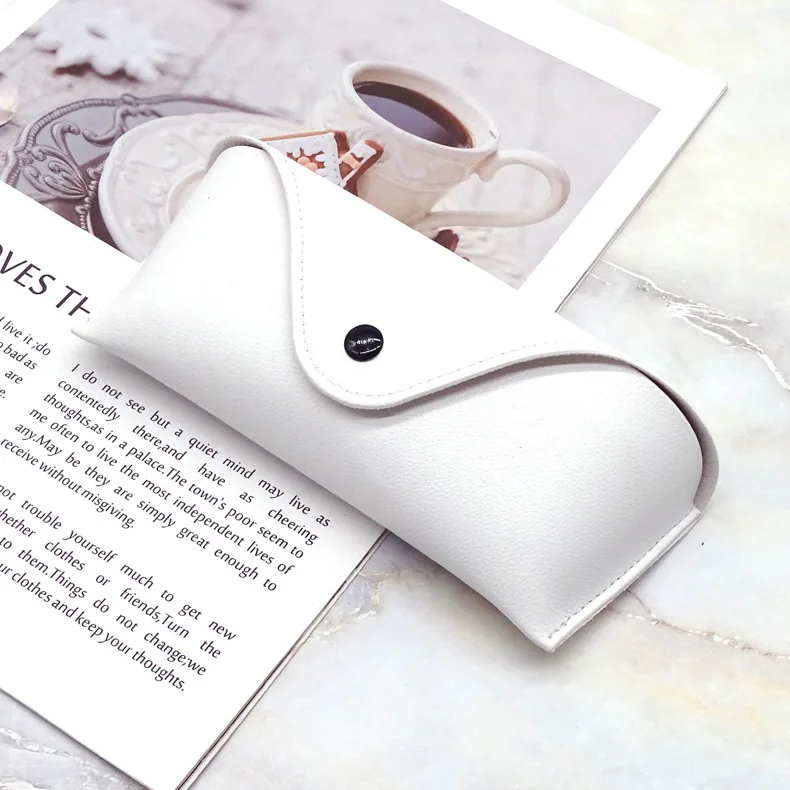 Ready Ship Wholesale Leather sunglass Box Luxury Leather Eyeglass Case