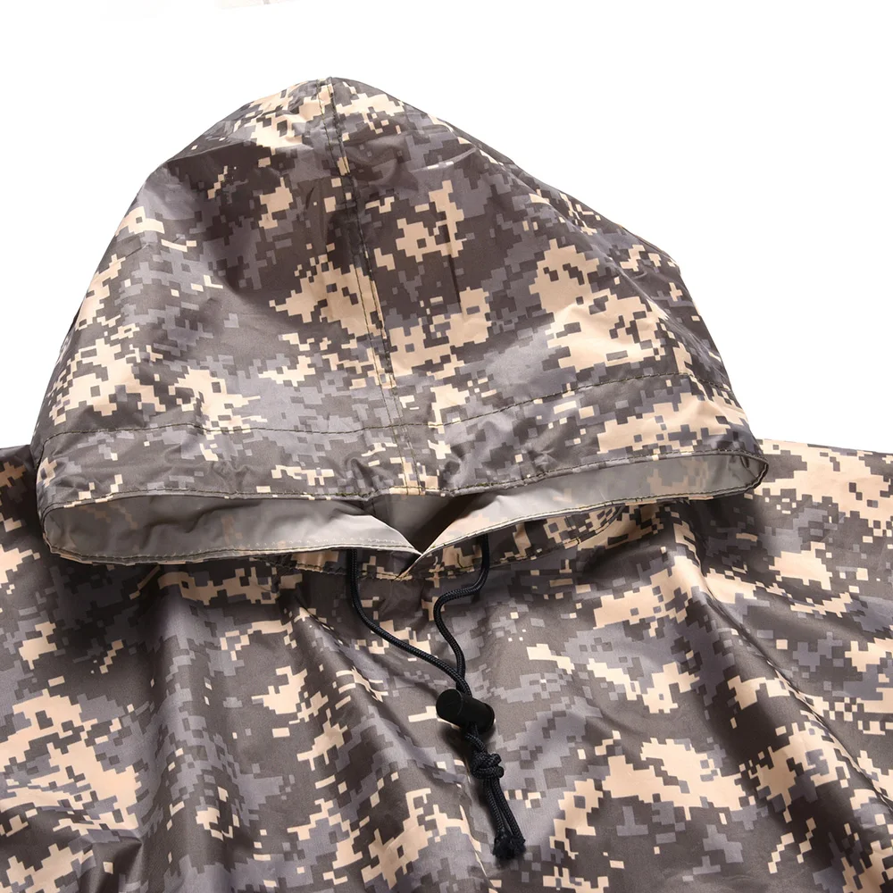 XINXING Outdoor Camping Hiking Hunting Waterproof Raincoat Men Tactical Arid Camouflage Water Resisting Poncho