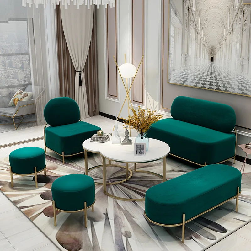 Beauty Salon Long Waiting Chair/comfortable Salon Waiting Sofa