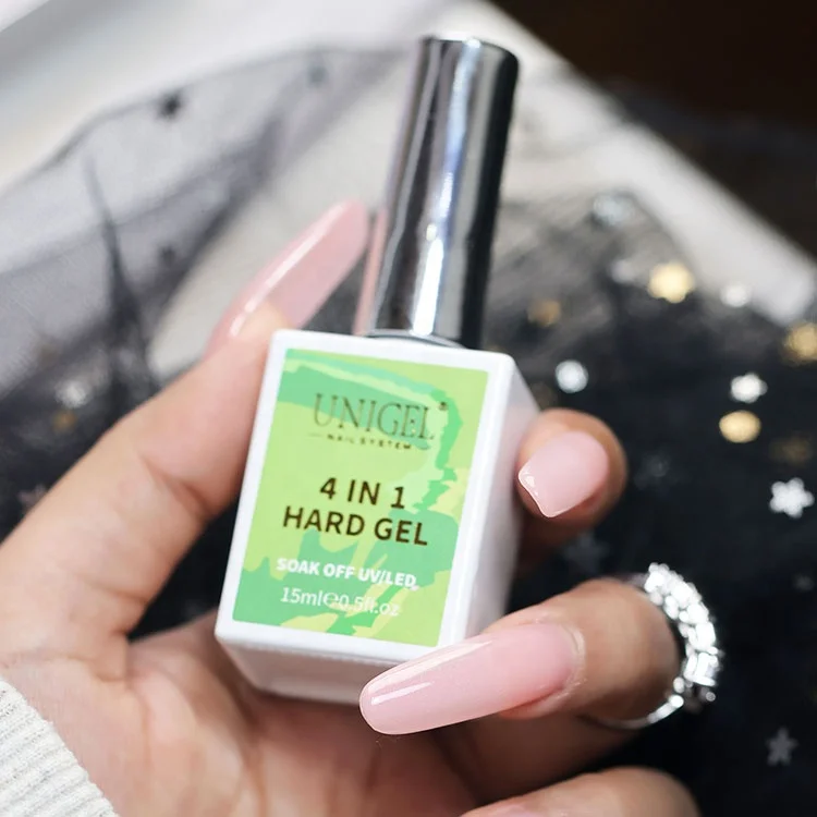 Unigel Wholesale Private Label Soak Off 4in1IBD LED/UV Structure Hard Build Gel