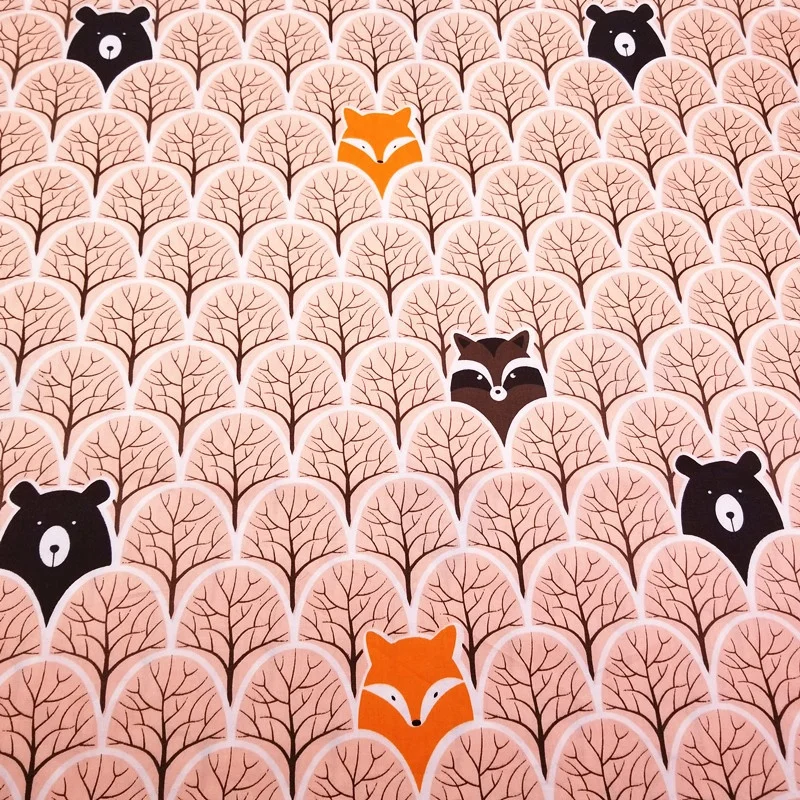 Wholesale bedsheet fabrics textile 100% cotton new cartoon design twill