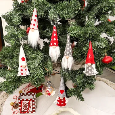 
Wholesale hot Christmas decoration supplies pendant Christmas cute angel knitted doll Christmas tree creative decorative 