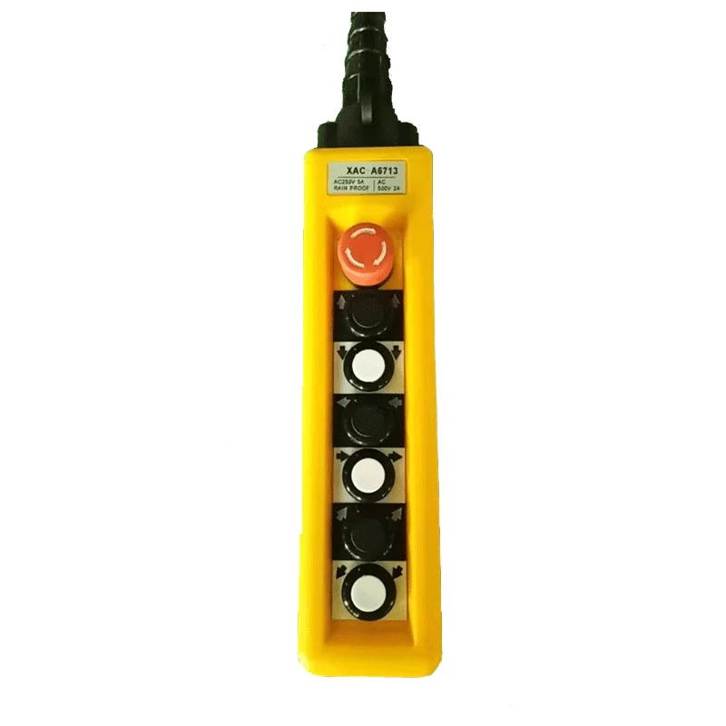 XAC-A6713 waterproof 6 buttons crane control station Emergency stop button switch