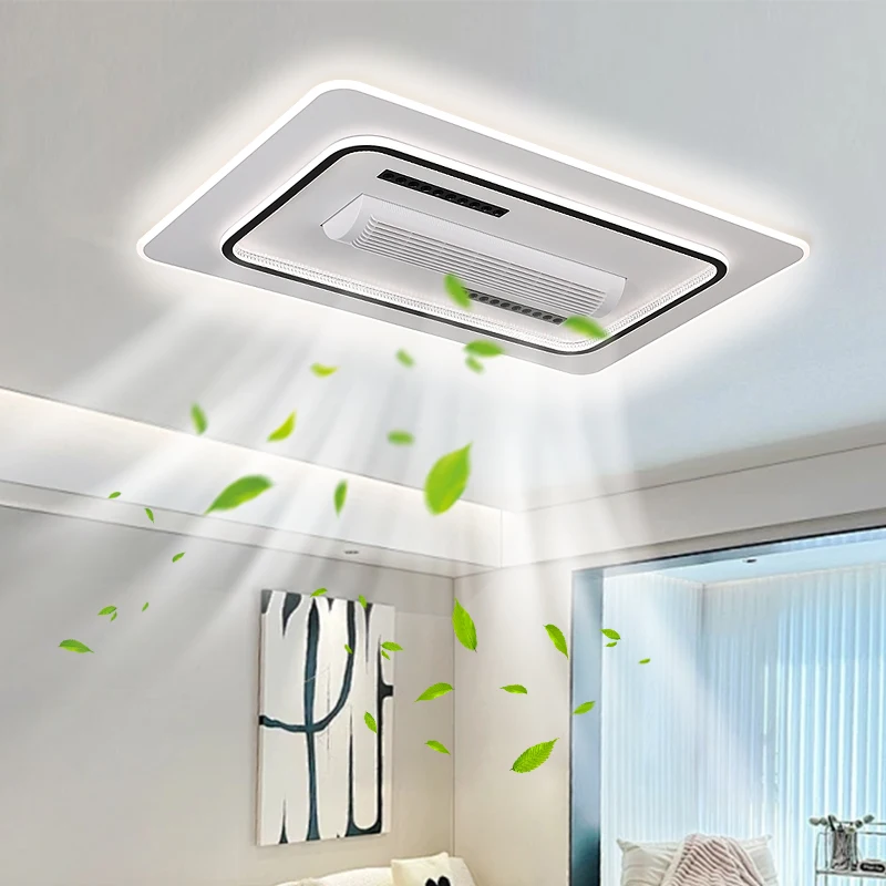 SAA Fan Modern Ceiling Fan Led Bright High Quality Square Ceiling Fan With Light Home