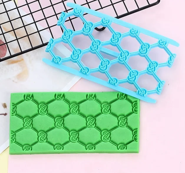 Happy Birthday Cake Tool Plastic Mold Cookie Cutting Embosser Plastic Stamp Cake Mold Tools Fondant Mold