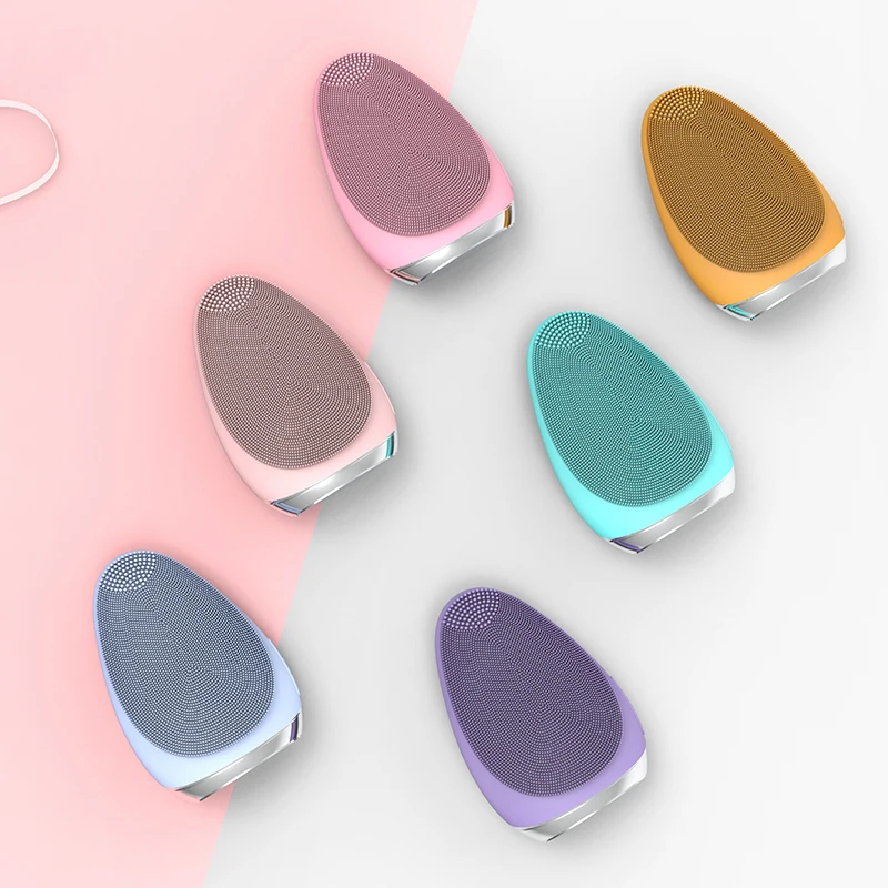 Best Silicone Facial Cleansing Face Cleansing Brush Sonic Electric Facial Deep Cleansing Brush Massager WaterProof Machine