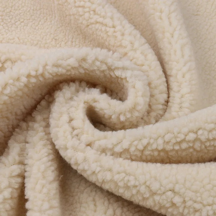 Флисовая ткань Тедди, маленькая флисовая ткань в виде петли, осенне-зимняя плюшевая ткань из овечьей шерсти для курток