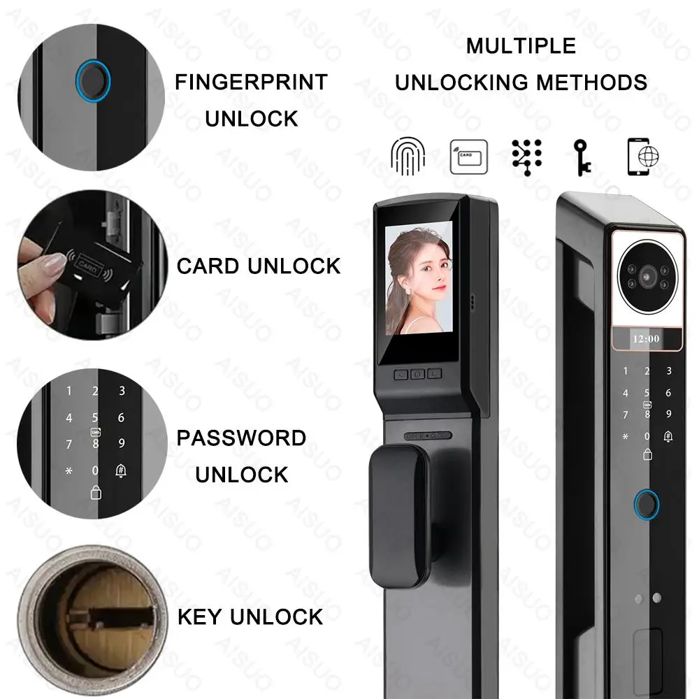 Wifi APP Keyless Entry Door Smart Lock Digital Door Lock with Camera Smart Lock
