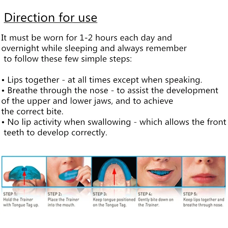 Soft + hard Dental Oral Alignment Teeth Tooth Retainer Orthodontic Appliance Brackets Aligner Braces with Box