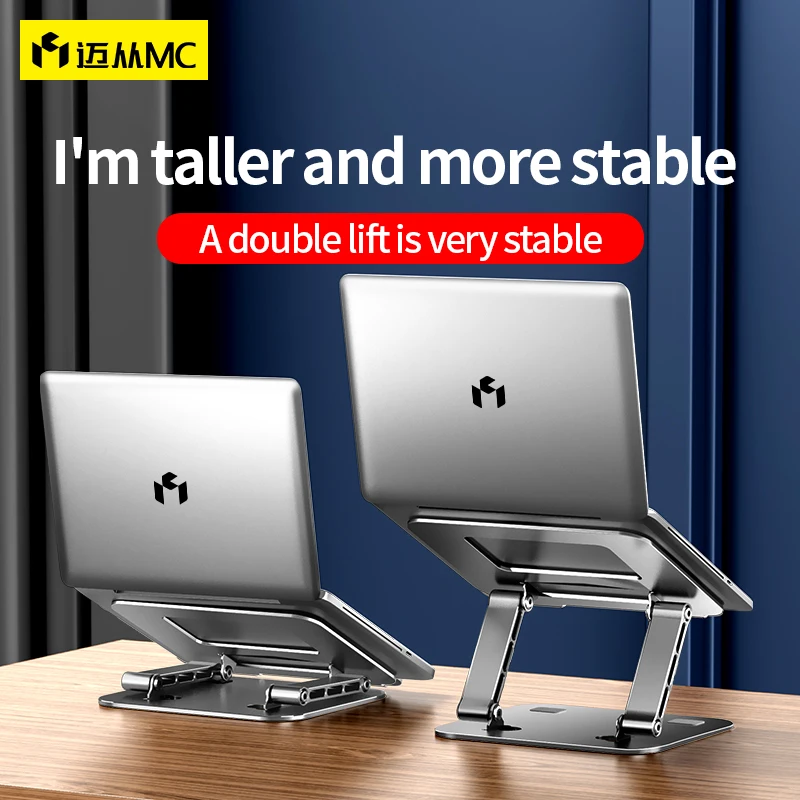 Ergonomic aluminum desk portable adjustable foldable laptop stand computer table notebook laptop stand for laptop