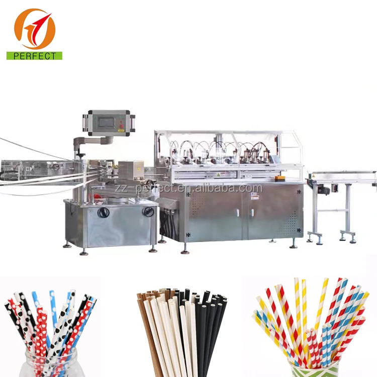 flexible paper juice drinking  straw making forming machine to produce straws
