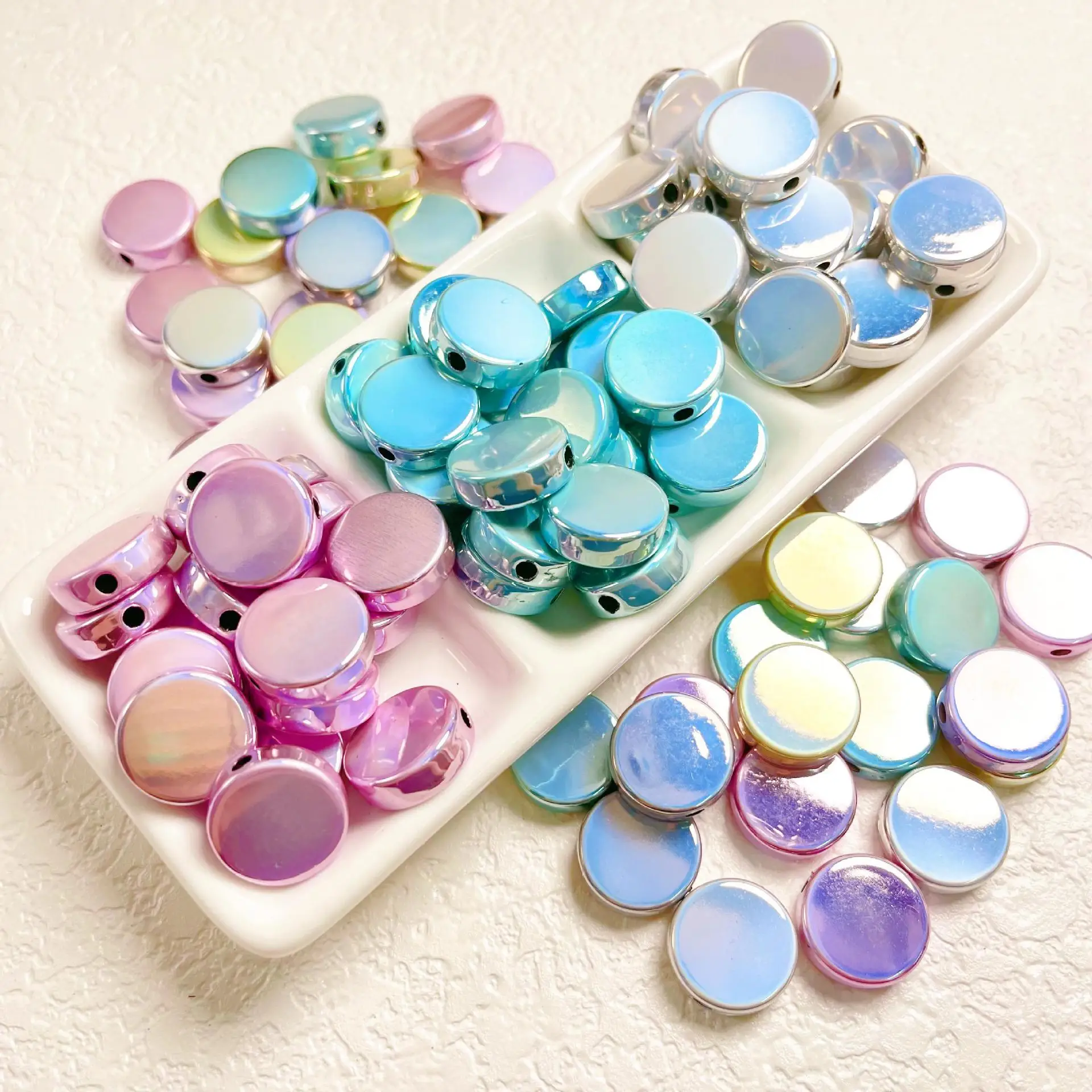 Customized Magic 16mm Bubblegum Wholesale Price Round Beads Acrylic Bezels Resin Cabochons Plastic Beads for Jewelry Making