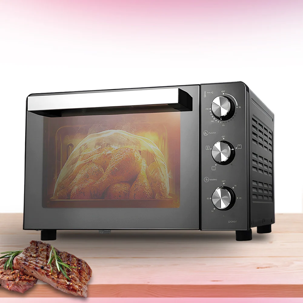 zhongshan junwei Multifunction low price home bakery electric mini oven 25L 30L 45L 50L counter top electric oven