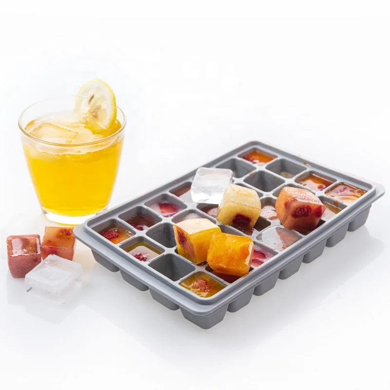 Custom  28 cavities silicone shaped ice cream bar silicone cube trays silicone mold whiskey tray cubes ice