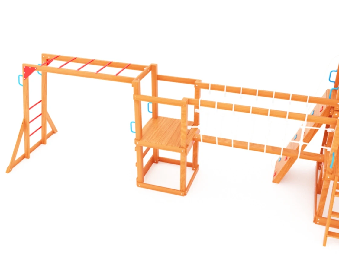 Backyard Real Wood Advantures China Cedar Outdoor Wooden Children Swing Set Playground Outdoor