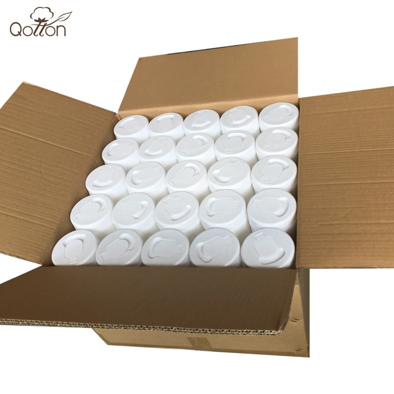 Small Size Non-woven Wipe Rolls in White 55gsm 46% Polyester+54% Woodpulp