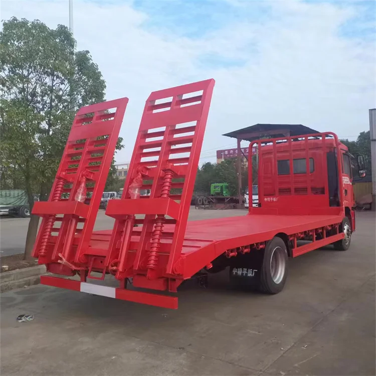 Powerful Shacman L5000 240 HP 6.8 M board length flatbed truck for transport 15-18 ton excavator Flat Truck Platform lorry