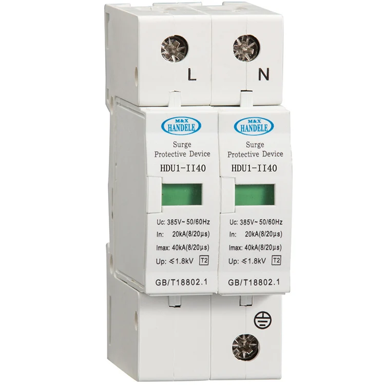 Китайский производитель, 2P 40kA устройство защиты от перенапряжения spd, домашний стабилизатор напряжения, уличный стабилизатор напряжения 385 в