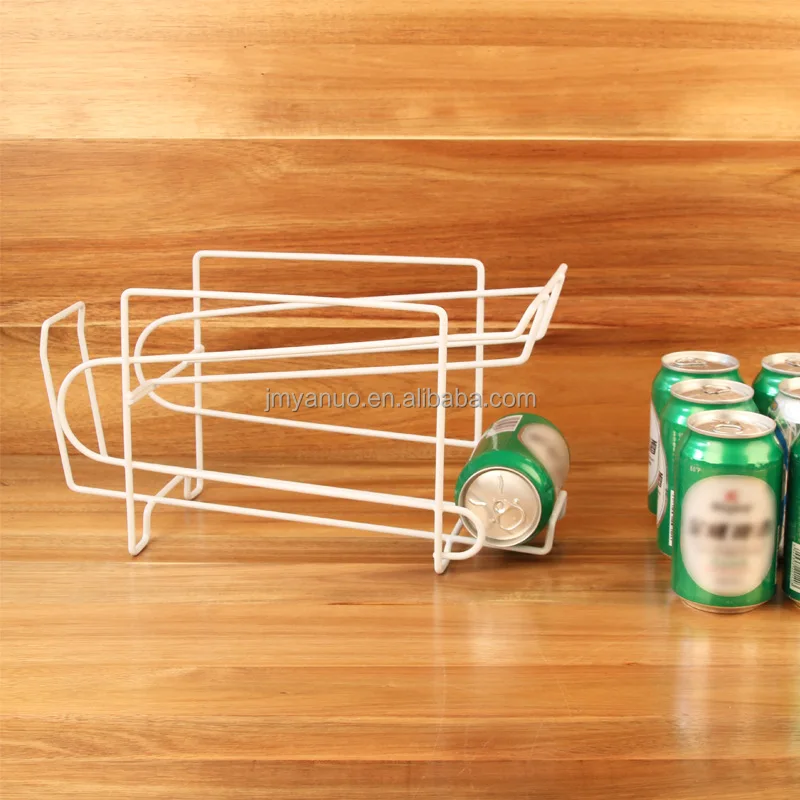 Beverage Storage Rack Beer Can Drink Soda  Dispenser Holder Storage Organizer Refrigerator Drink Shelf Organizer