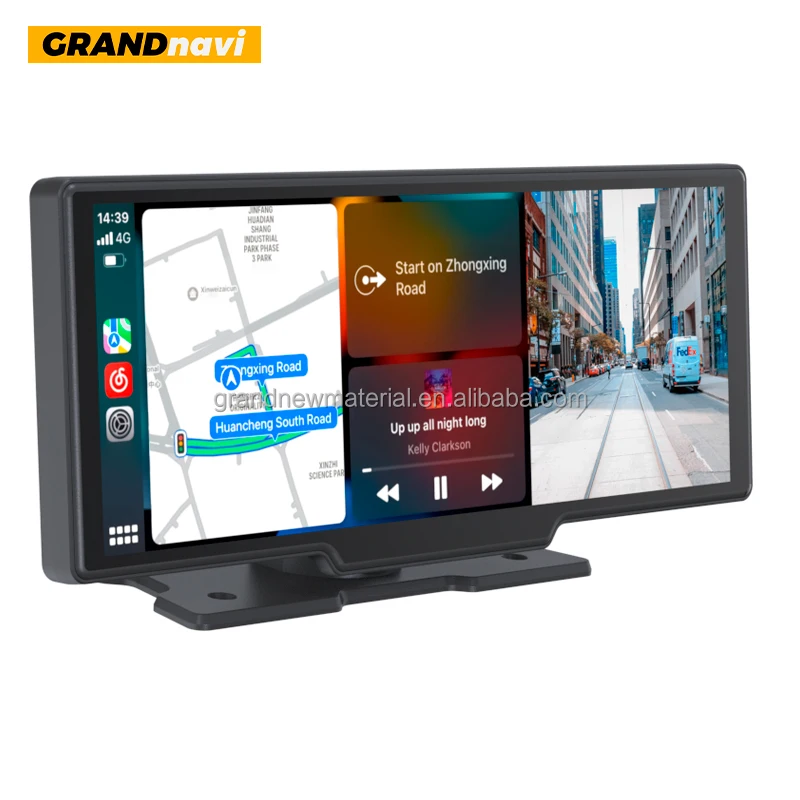 Автомобильный видеорегистратор GRANDnavi 10 26 дюйма Поддержка беспроводного CarPlay монитора Android автомобильный сенсорный экран монитор приборной панели