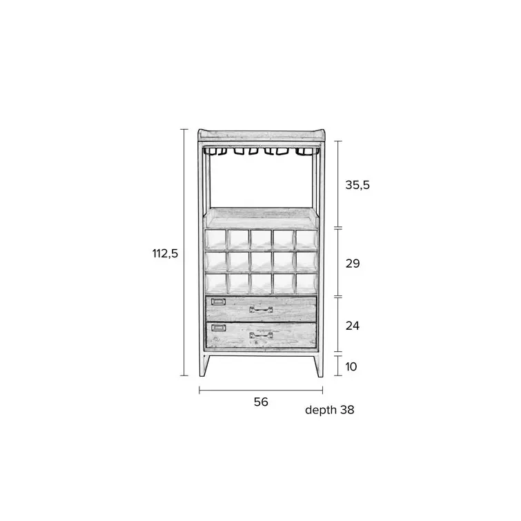 Mini Wine Bar Cabinet Corner Whiskey Display Shelf Floor Liquor Storage Bar Finley 15 Bottle Wine Cabinet for Home Living Room