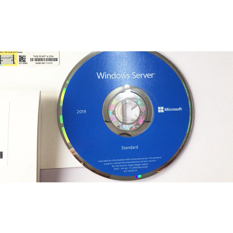  Высококачественный Windows-сервер 2019 Стандартный Win-сервер STD OEM Полный пакет DHL Бесплатная
