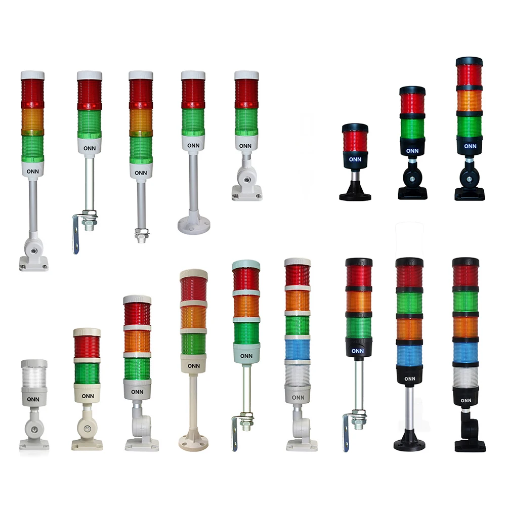 Factory SMT Equipment Signal Tower Warning Lights Three Colorful Tower lamp with buzzer/ONN LED Stack Light