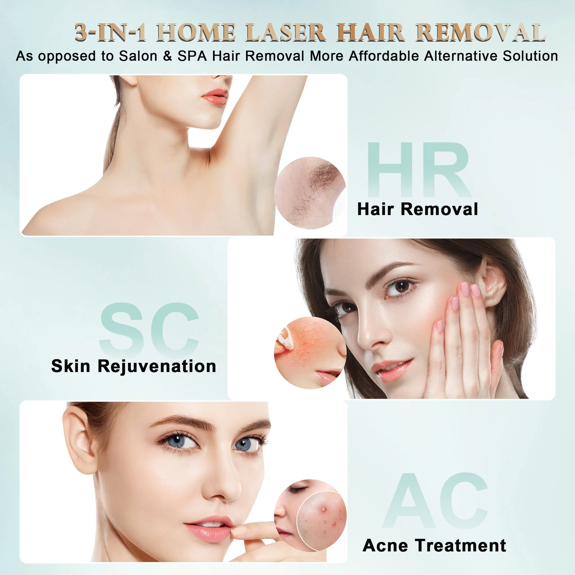 Home Use Beauty Care Product IPL Laser Hair Removal Portable IPL Epiltor Hair Removal Handsaet Body Hair Removal